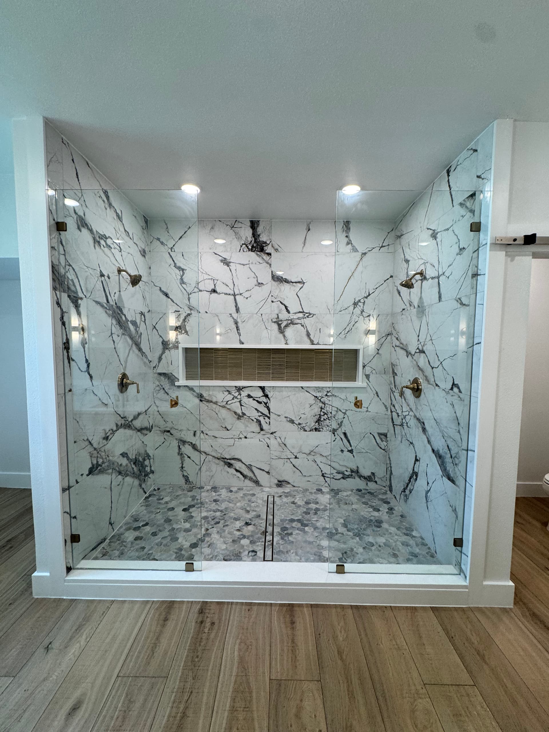 This Master Bath Shower Build Is the Real Deal image